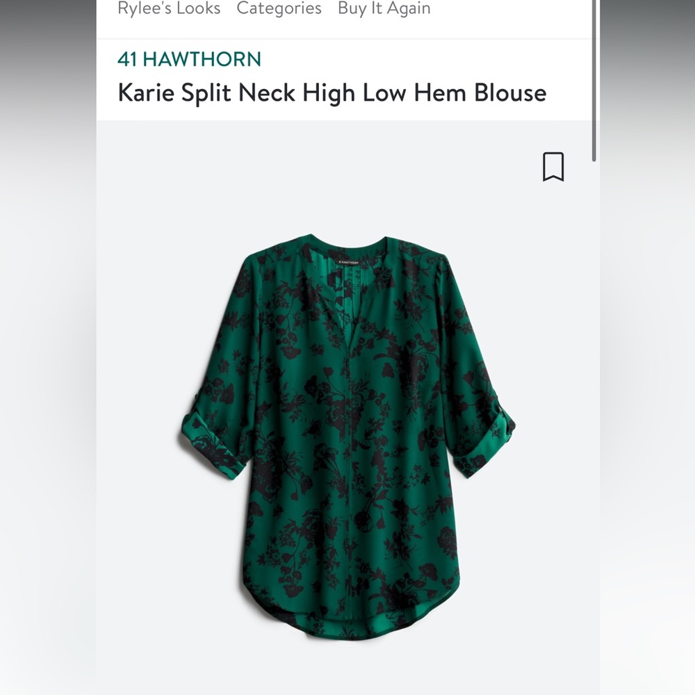 Brand new hi-lo flowy blouse